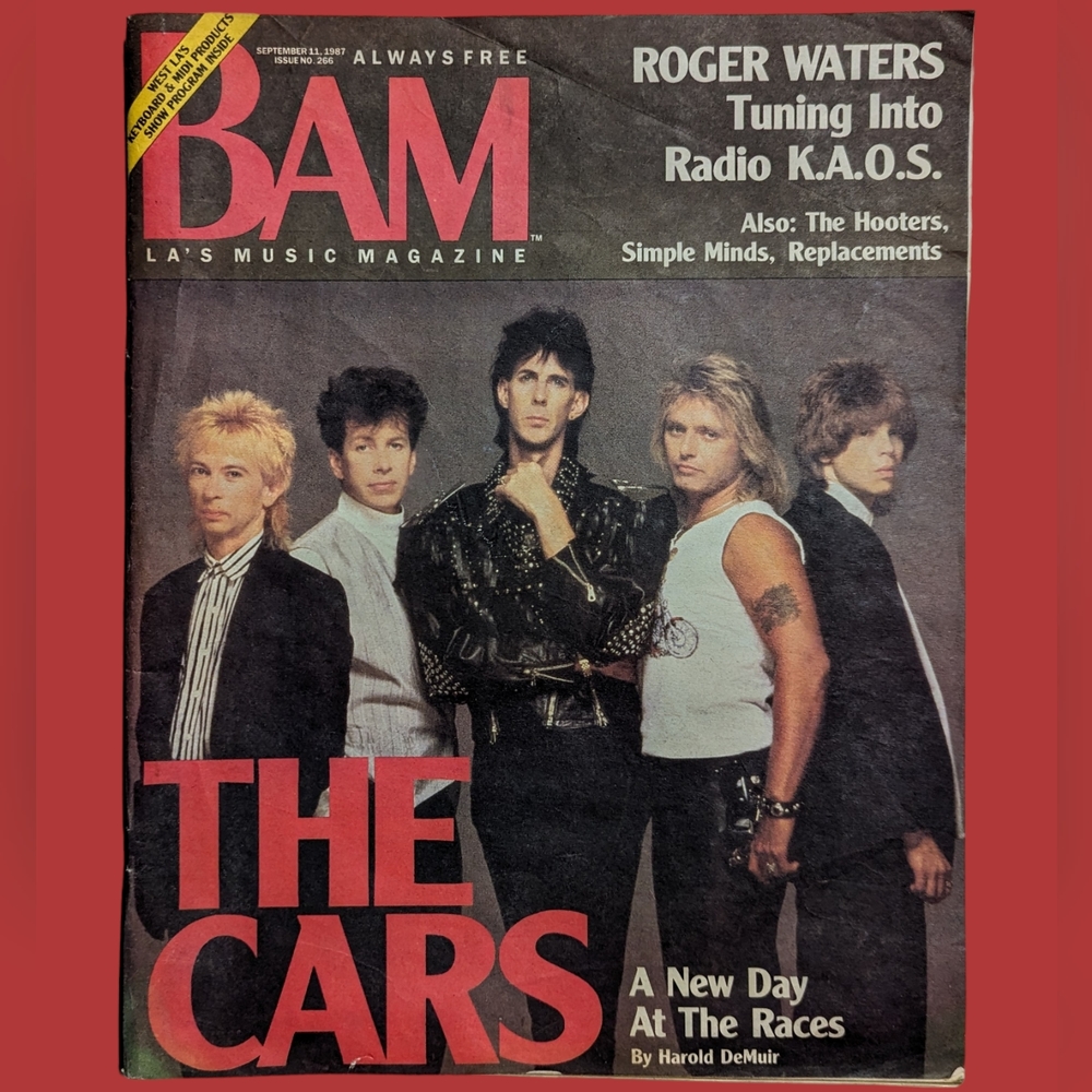 The Cars 1987 BAM Magazine